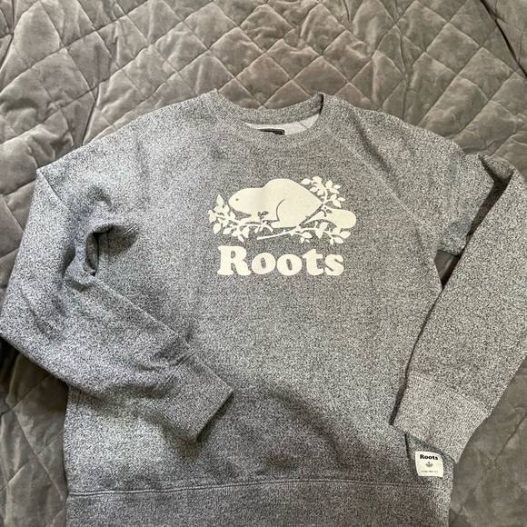 Roots salt and pepper crewneck sweater - Picture 2 of 4